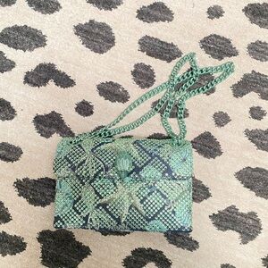 Kurt Geiger Green and Black Crossbody Bag